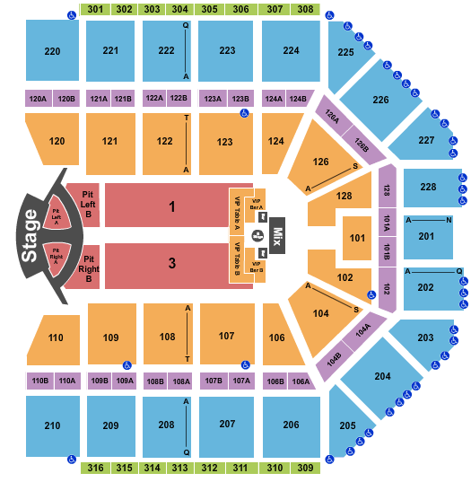Van Andel Arena Jonas Brothers Seating Chart