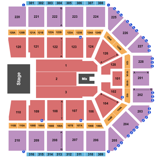 Van Andel Arena Seating Chart Seat Numbers