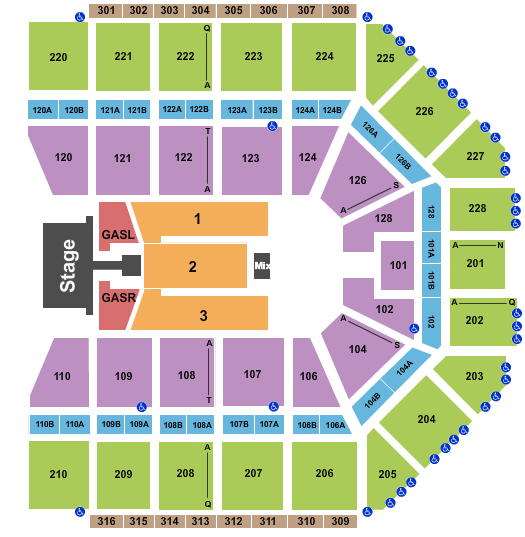 seating chart for Van Andel Arena - Kane Brown - eventticketscenter.com