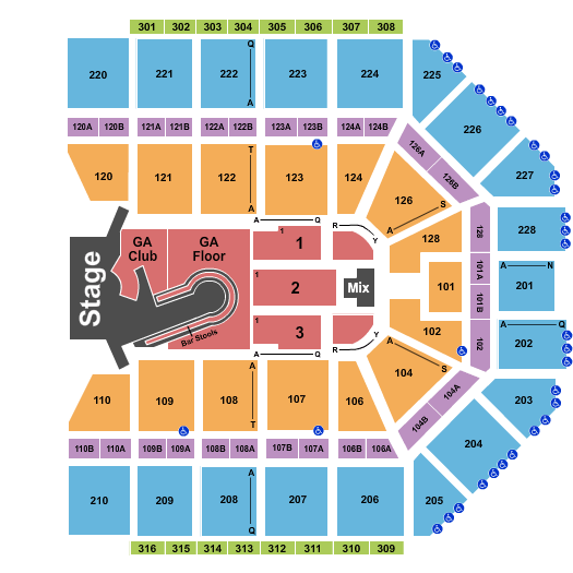 Van Andel Arena Kelly Clarkson Seating Chart