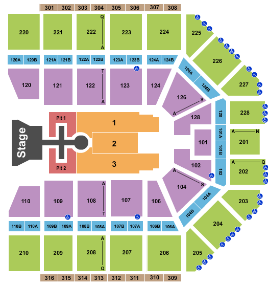 Van Andel Arena Kingdom Tour Seating Chart