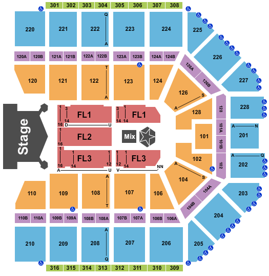 Van Andel Arena Kiss Seating Chart