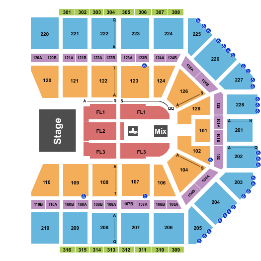 Van Andel Arena Little Big Town Seating Chart