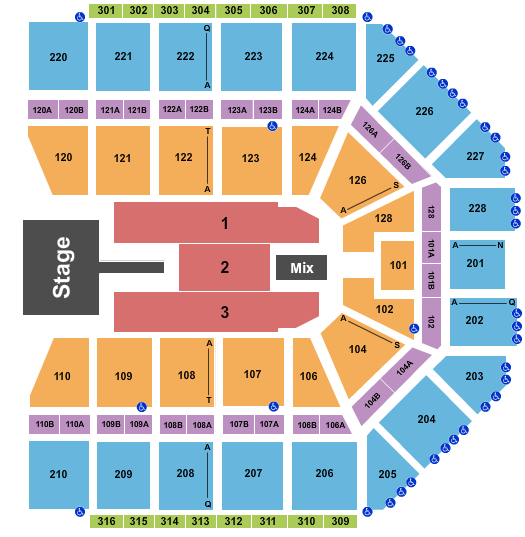 Van Andel Arena Maroon 5 Seating Chart