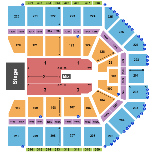 Van Andel Arena MercyMe Seating Chart