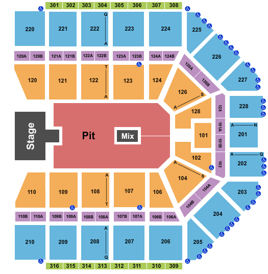 Van Andel Arena NF Seating Chart