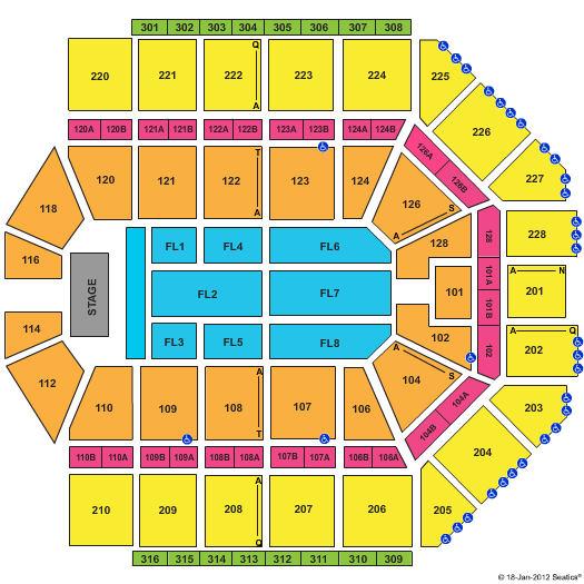 Van Andel Arena Nickelback Seating Chart
