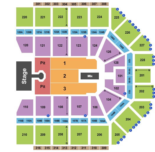 Van Andel Arena Nickelback-1 Seating Chart