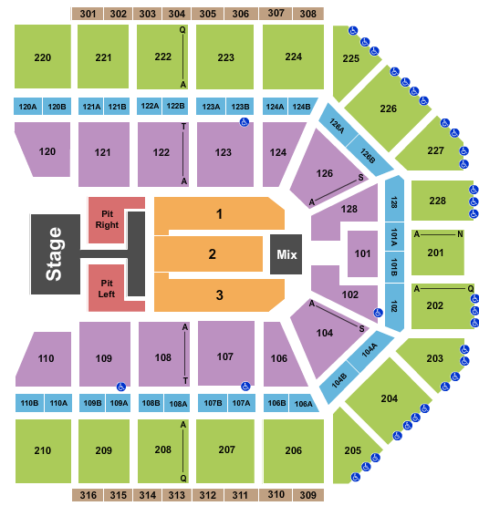 Van Andel Arena Old Dominion Seating Chart