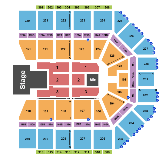 Van Andel Arena Panic! At The Disco Seating Chart