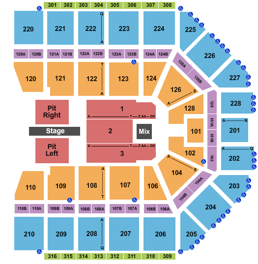 Van Andel Arena Post Malone Seating Chart