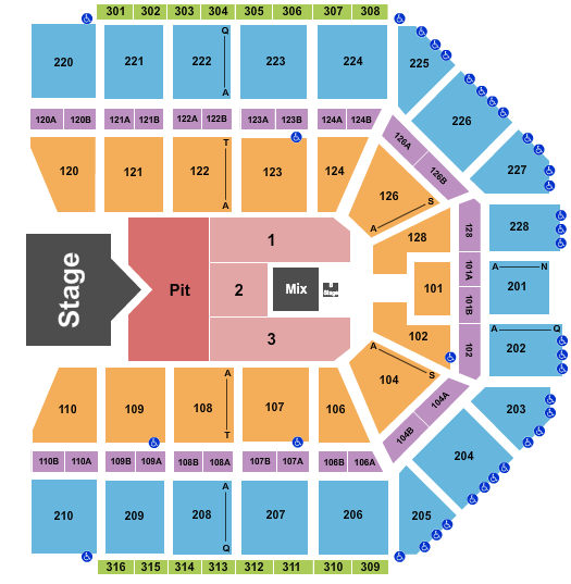 Van Andel Arena Sam Hunt Seating Chart