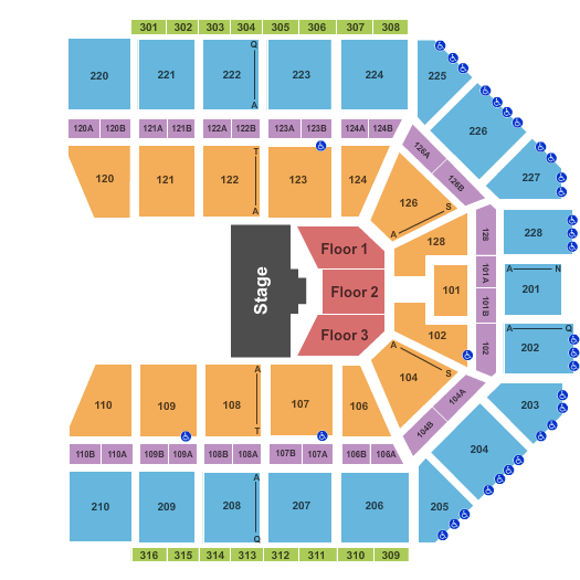 Van Andel Arena Sesame Street Live Seating Chart