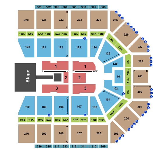 Van Andel Arena Shania Twain Seating Chart