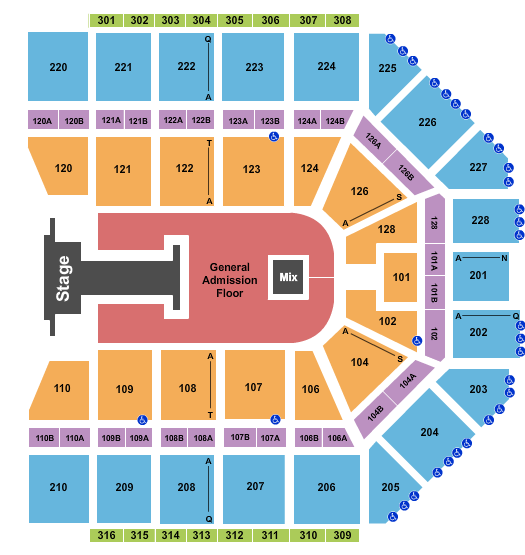 Van Andel Arena Shinedown Seating Chart