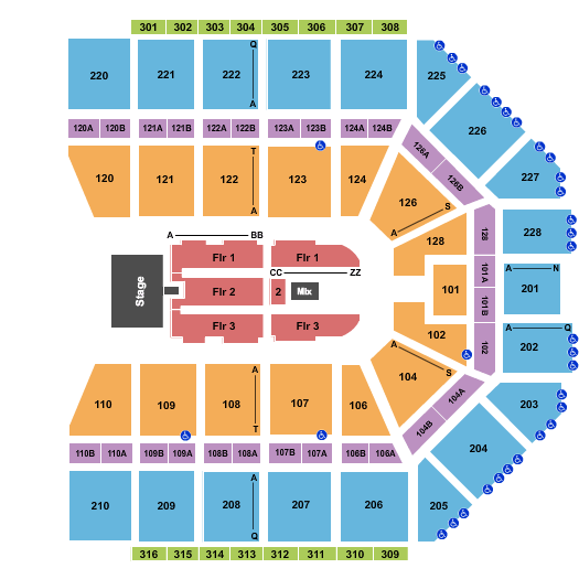 Van Andel Arena Styx Seating Chart