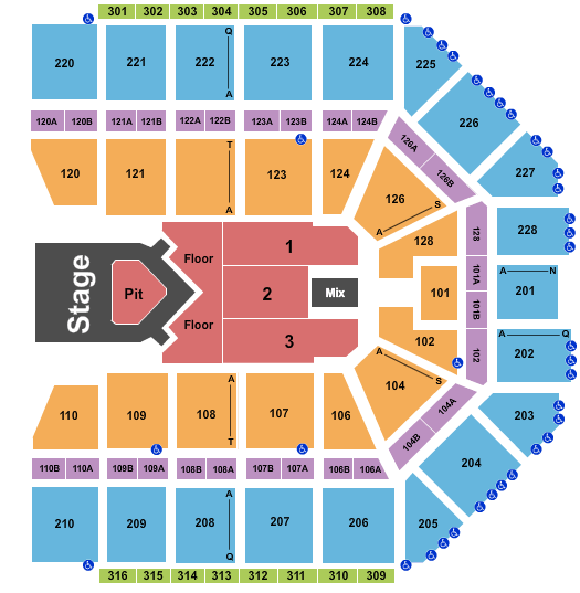 Van Andel Arena The Lumineers Seating Chart