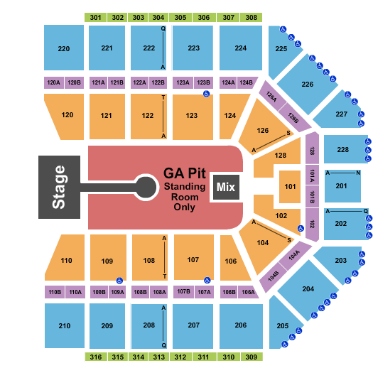 Van Andel Arena Thomas Rhett Seating Chart