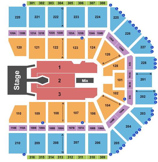 Van Andel Arena Tim McGraw 2023 Seating Chart