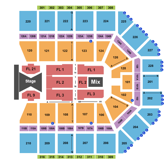 Van Andel Arena Tim McGraw Seating Chart