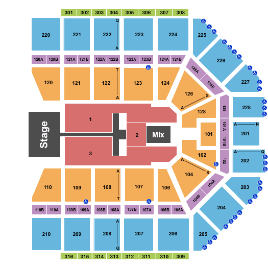 Van Andel Arena TobyMac Seating Chart