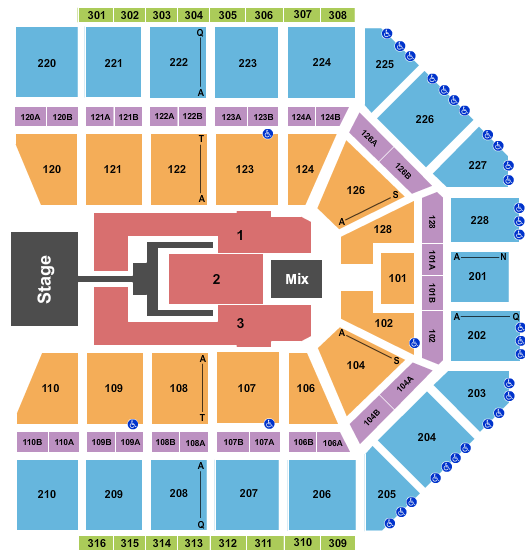 Van Andel Arena TobyMac Seating Chart