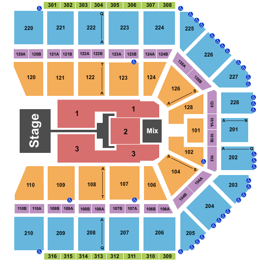 Van Andel Arena TobyMac Seating Chart