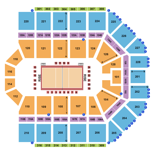 Van Andel Arena Volleyball Seating Chart