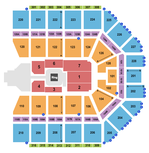Van Andel Arena WWE 2 Seating Chart