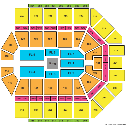 Van Andel Arena WEE Seating Chart