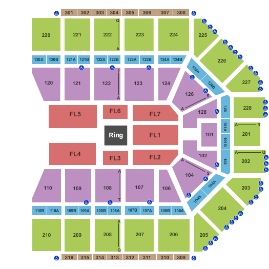 Van Andel Arena WWE Seating Chart