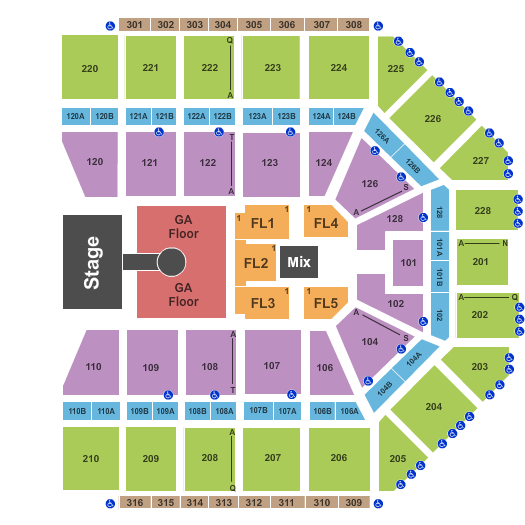 Van Andel Arena Zac Brown Band Seating Chart