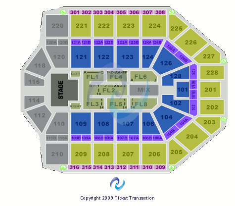 Van Andel Arena American Idols Seating Chart