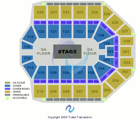 Van Andel Arena Center Stage GA Seating Chart
