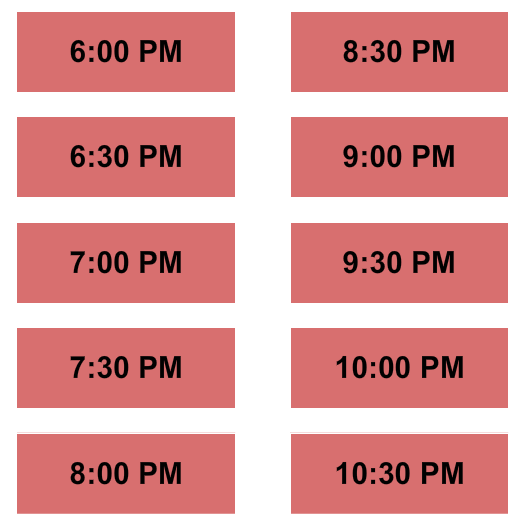 Van Cortlandt Manor Timed Entry Seating Chart