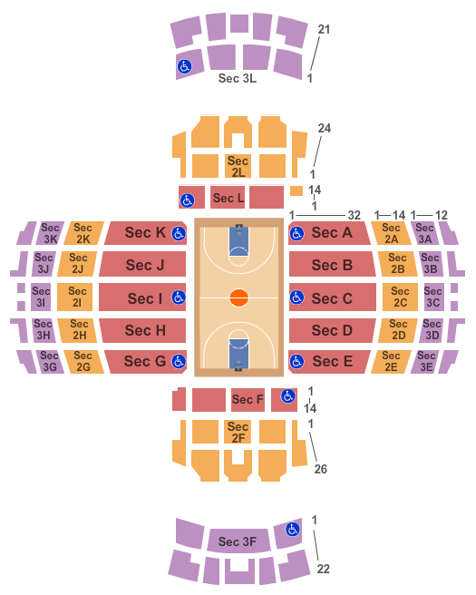 Vanderbilt Seating Chart