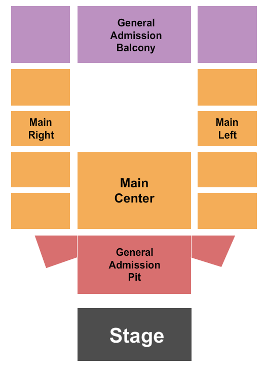 Variety Playhouse Endstage-3 Seating Chart