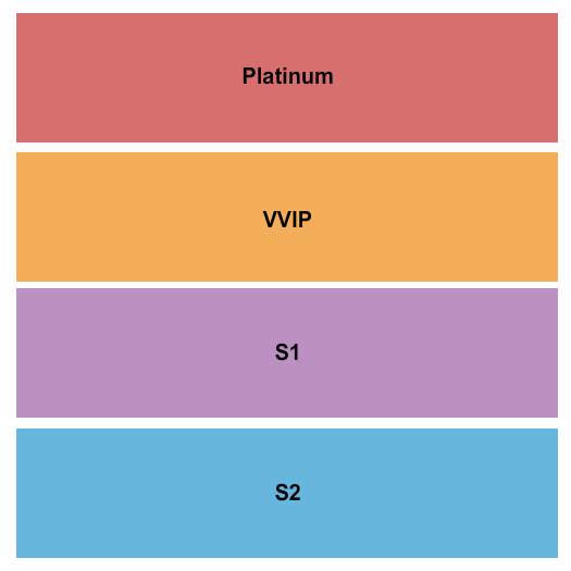 Variety Playhouse Platinum/VVIP Seating Chart