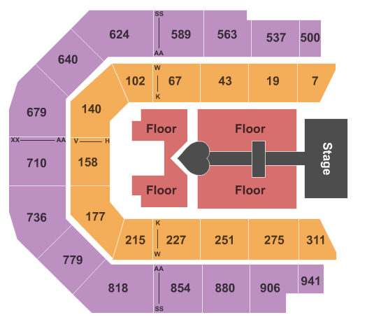 Spark Arena Madonna Seating Chart