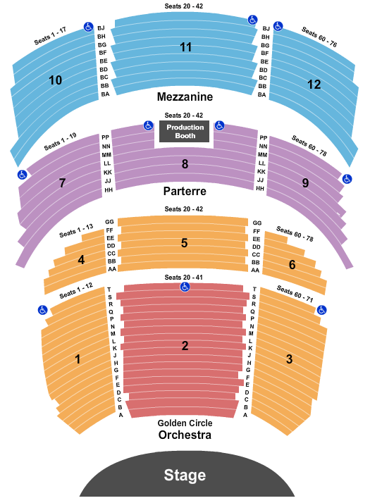 New York New York Las Vegas Theatre Seating Chart