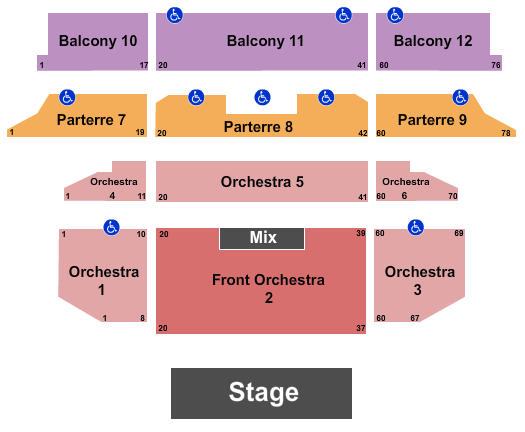 Emmanuel Venetian Theatre at the Venetian Hotel Las Vegas Seating Chart