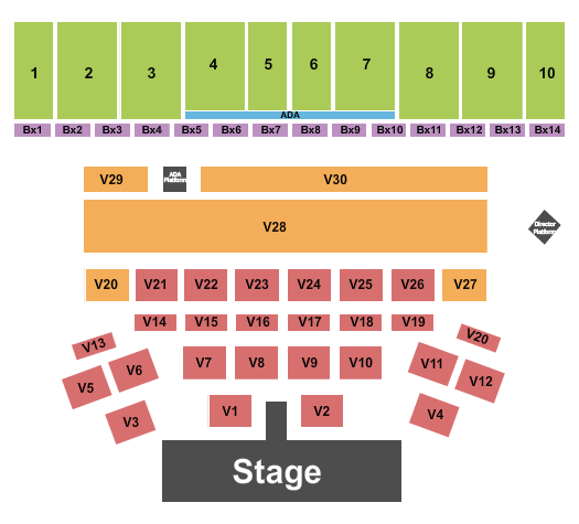 Ventura County Fairgrounds Concert 2 Seating Chart