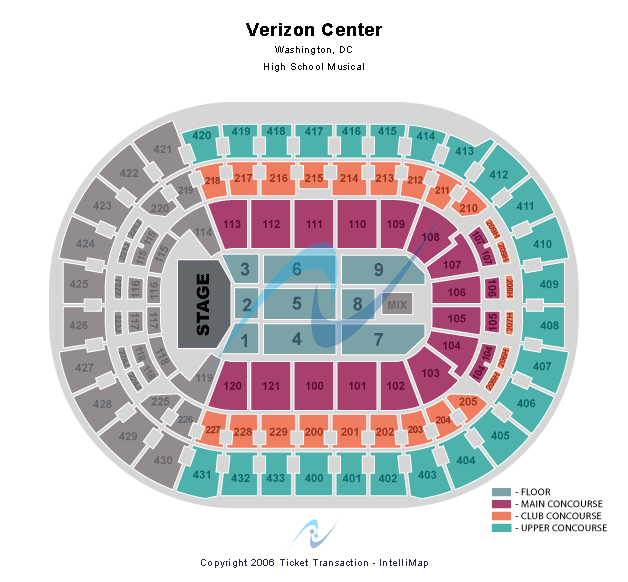 Capital One Arena High School Musical Seating Chart