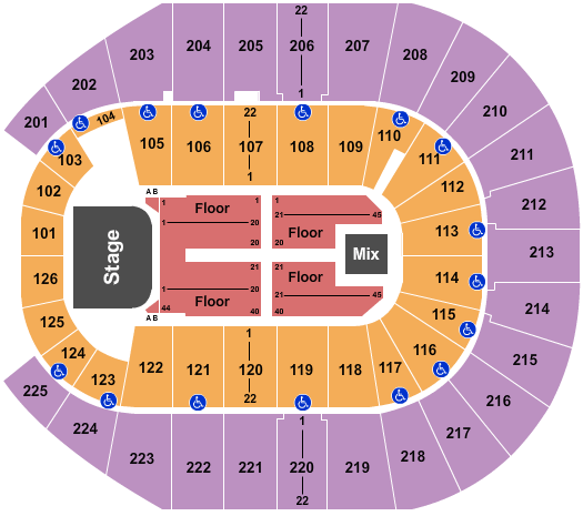 Simmons Bank Arena Bon Jovi Seating Chart