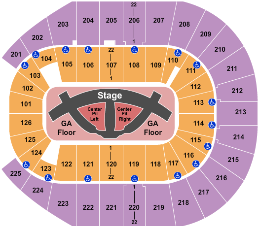 Simmons Bank Arena Carrie Underwood Seating Chart