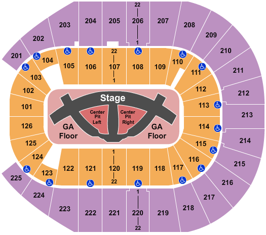 Carrie Underwood Seating Chart