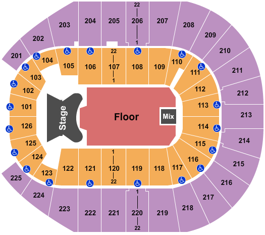 Simmons Bank Arena Elton John Seating Chart