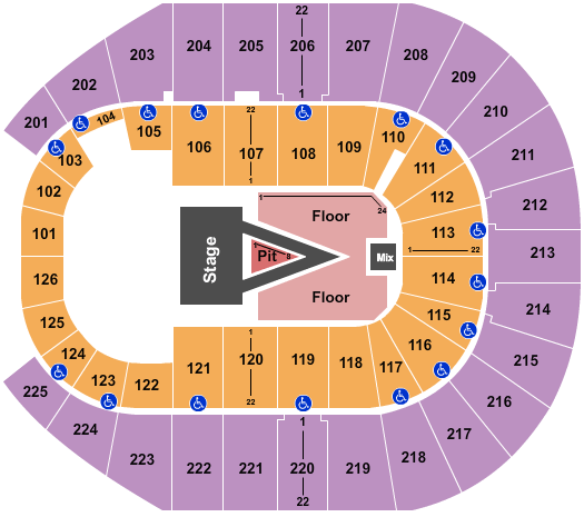 Simmons Bank Arena For King And Country Seating Chart