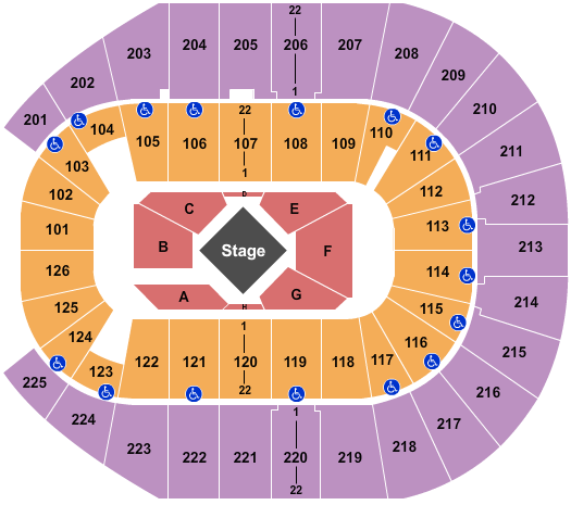 Simmons Bank Arena George Strait-2 Seating Chart