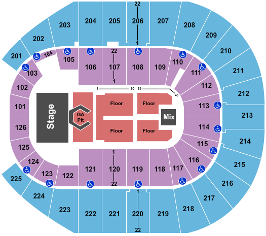 Simmons Bank Arena Jason Aldean Seating Chart